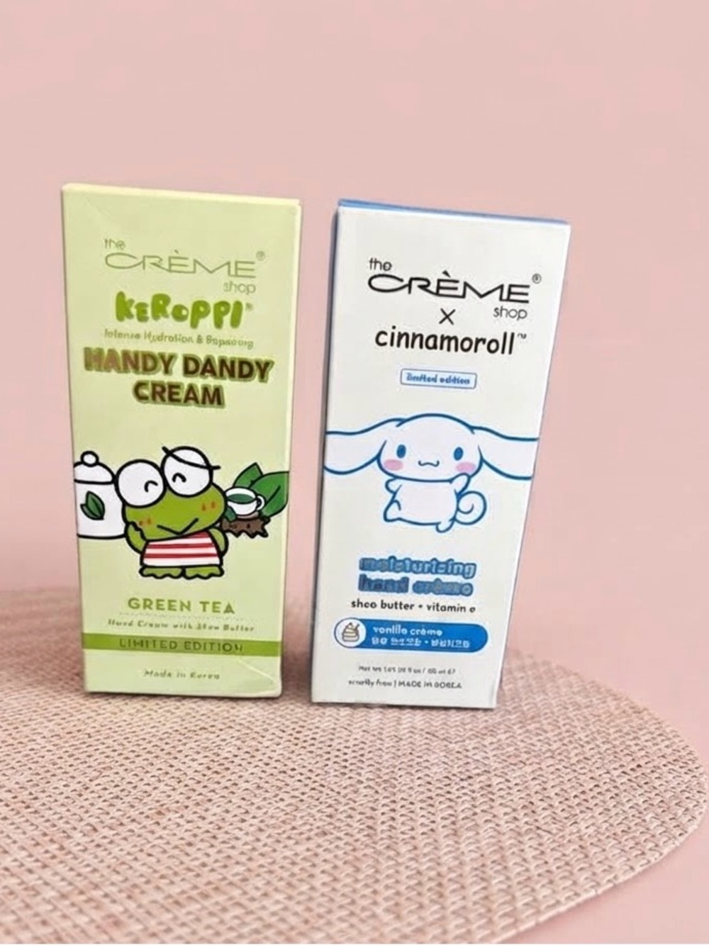 The Crème Shop Keroppi Green Tea Handy Dandy Cream - Green